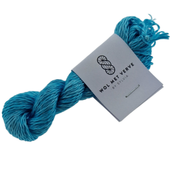 Pure Silk Borduurzijde - Frozen Blue