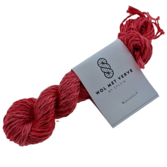 Pure Silk Borduurzijde - Chinese Red