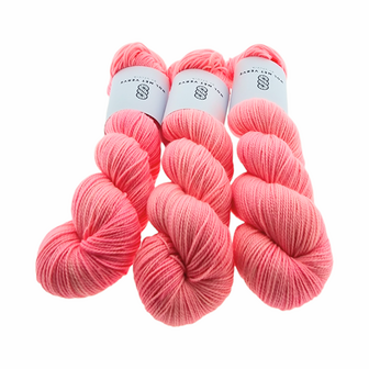 Merino Twist Sock - Neon Coral Medium 0124