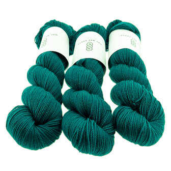 Merino Twist Sock - Dark teal 0124