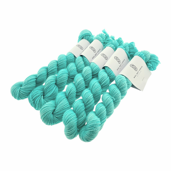 Merino Twist Sock Mini - Bright Aqua Light 0124