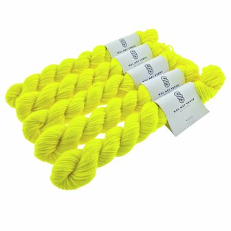 Merino Twist Sock Mini - Fluorescent Lemon 0125