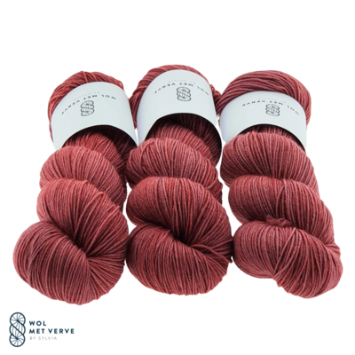 Basic Sock 4-ply - Wine Rose 0124