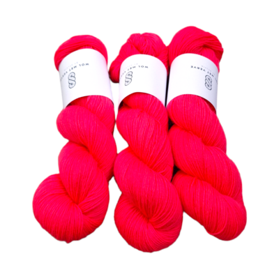 Basic Sock 4-ply - Neon Coral 0324