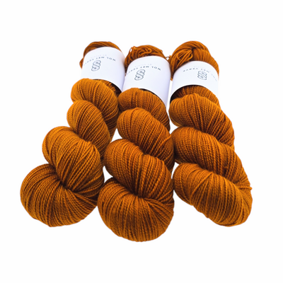 Merino Twist Sock - Rust 0124